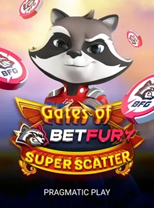 slot-1 Gates of BetFury Super Scatter raccoon mascot