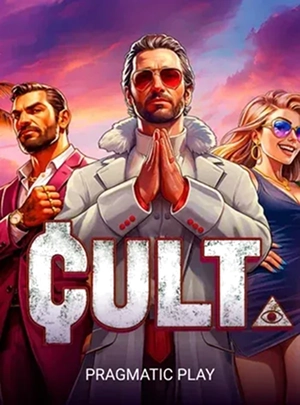 slot-11 Cult man in white coat with two people